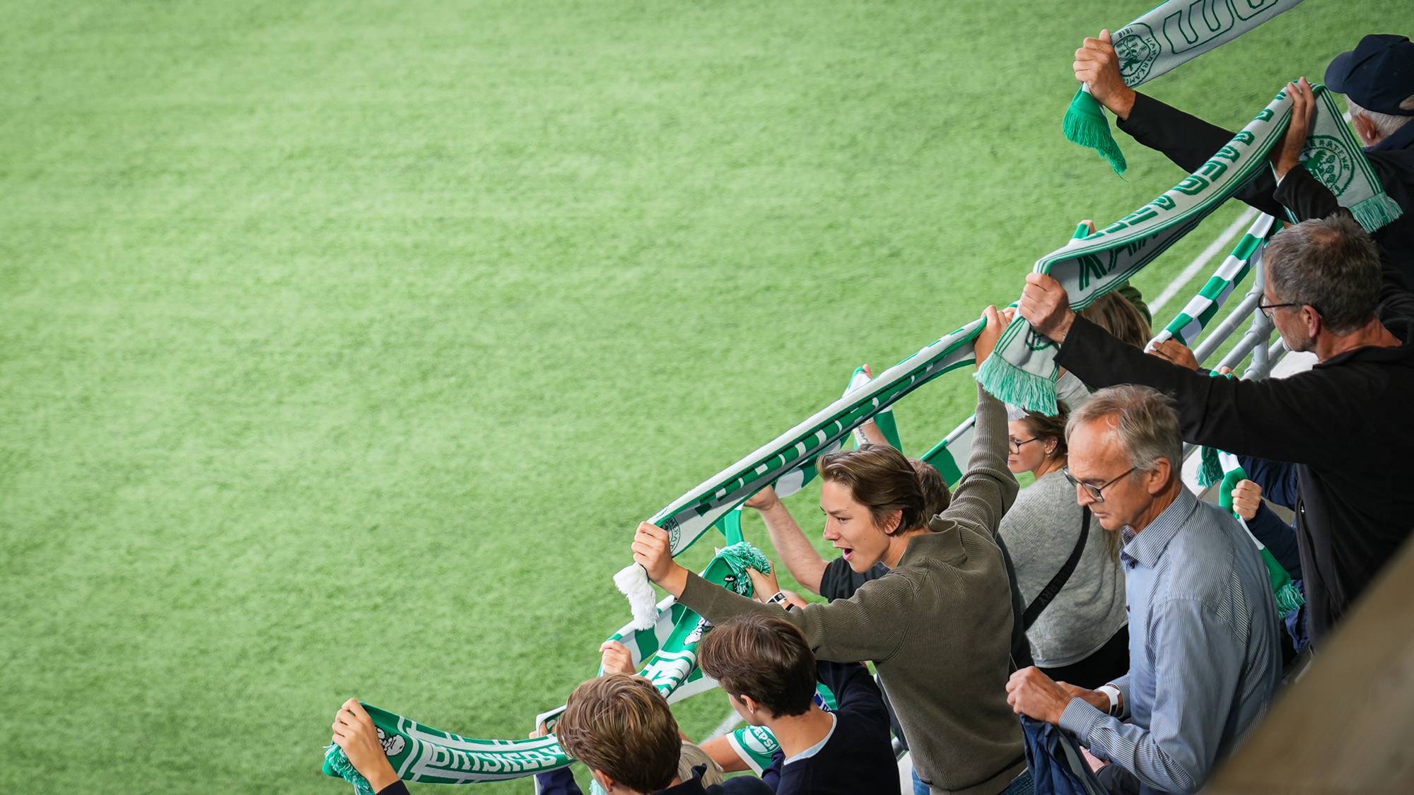 HamKam-supportere på Briskeby stadion