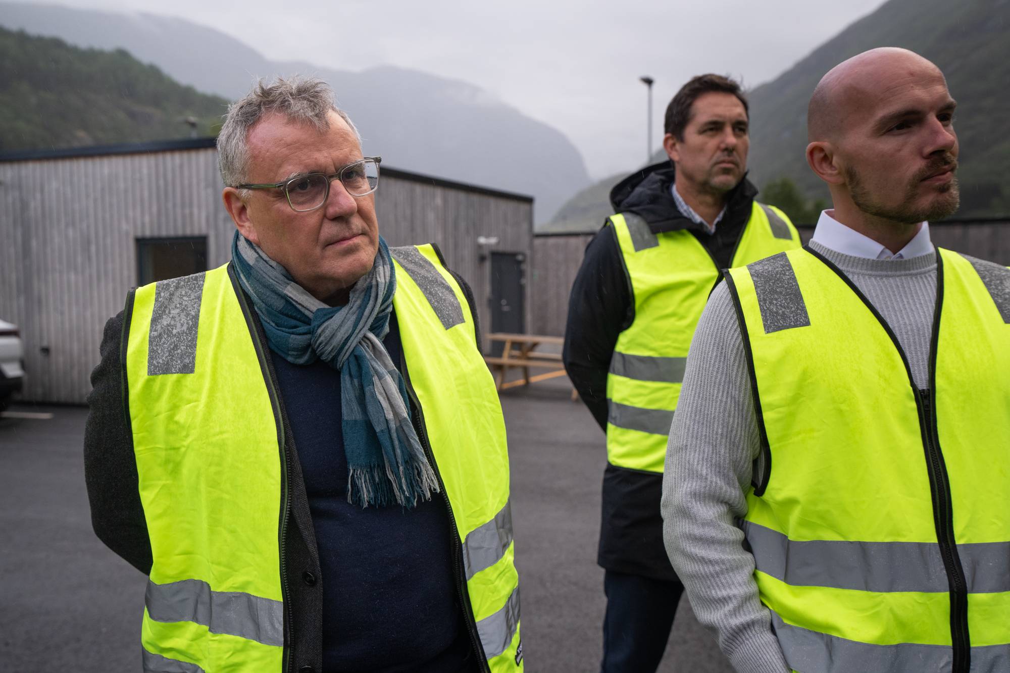 Tysk direktør på omvisning på Norwegian Hydrogen