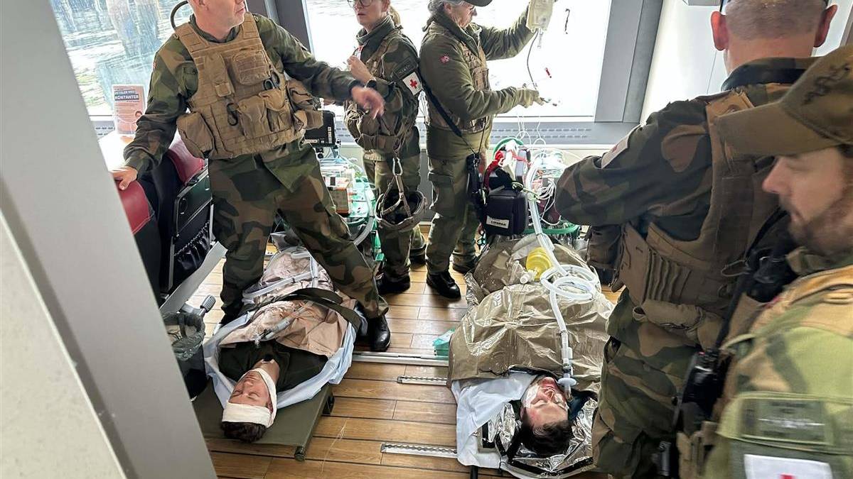 Historisk evakueringsøvelse under Cold Response