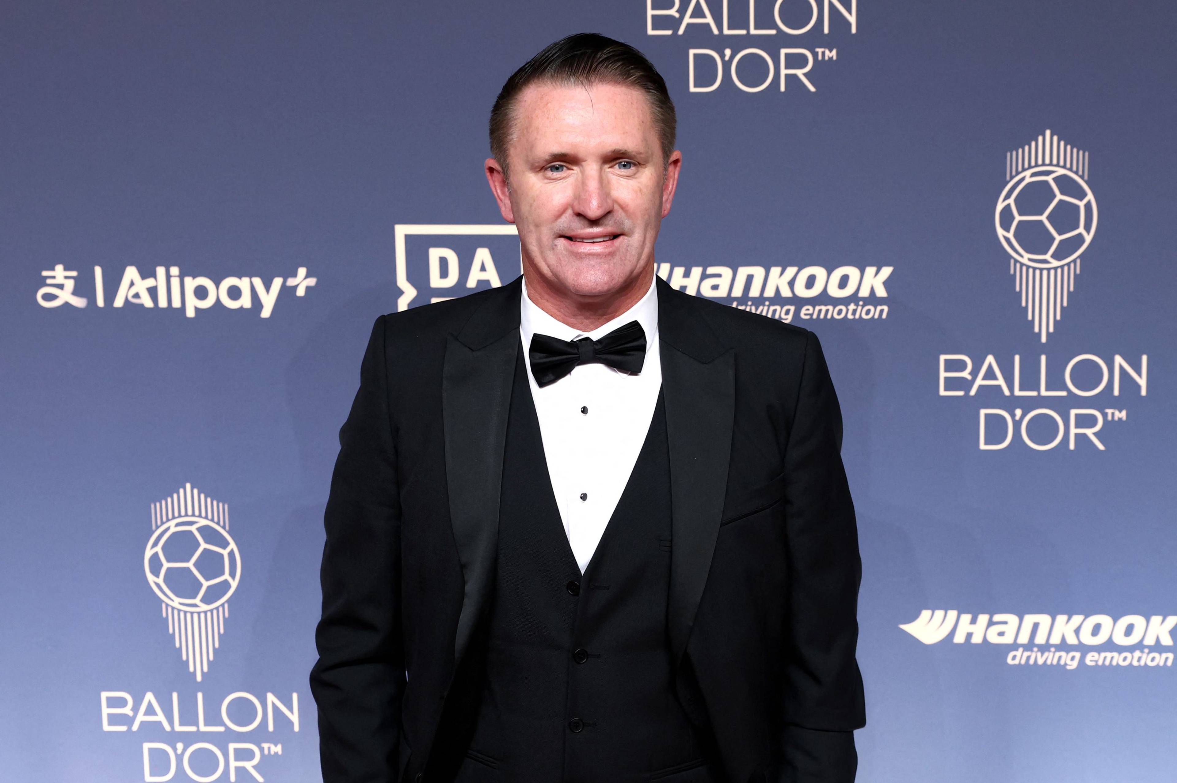 Irish former footballer and coach Robbie Keane poses upon their arrival to attend the 2026 Ballon d'Or France Football award ceremony at the Palladium Theatre in London on October 26, 2026. (Photo by Toby Shepheard / AFP)