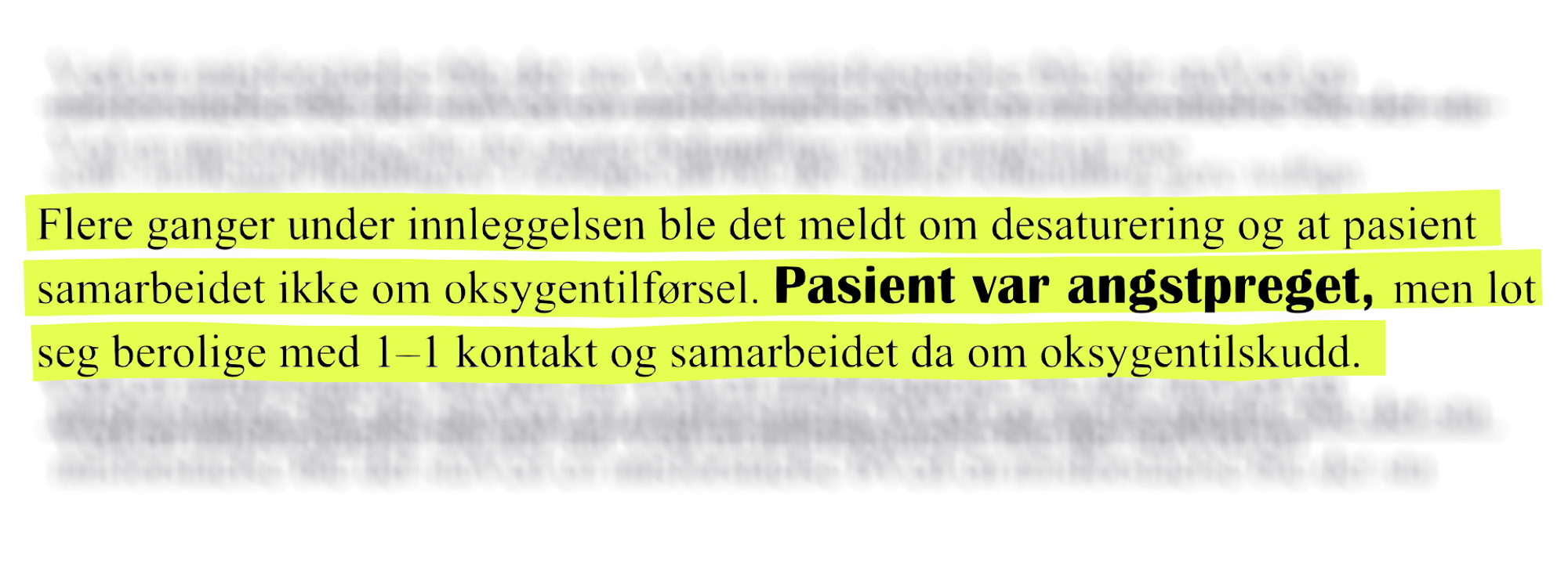 innsyn - oksygentilførsel alpha