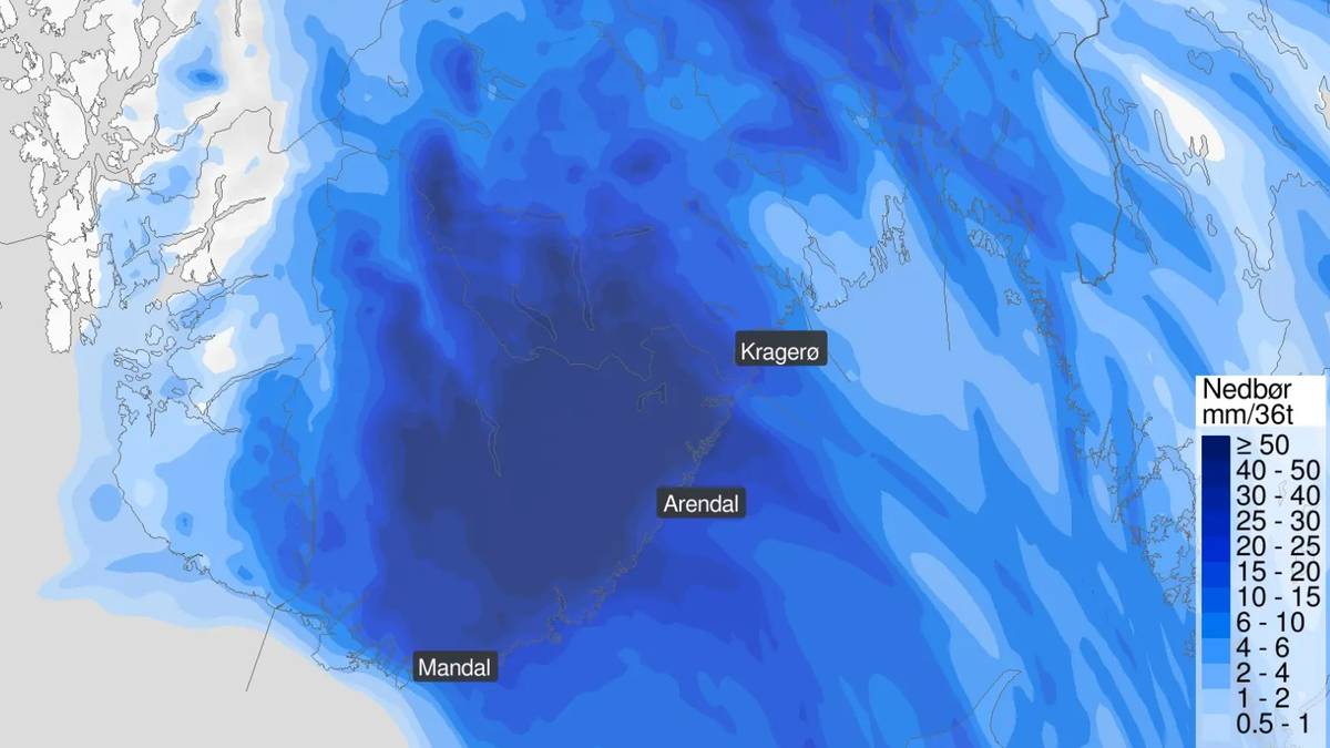 – Veldig våt fredag og lørdag