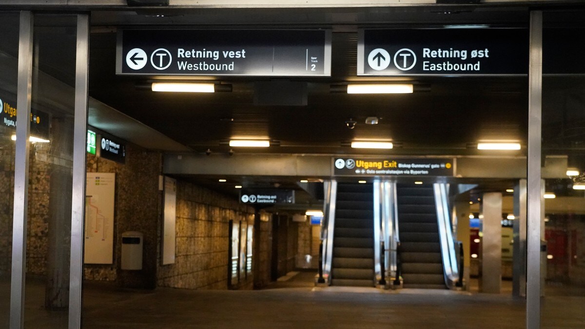 Jernbanetorget T-banestasjon stengt