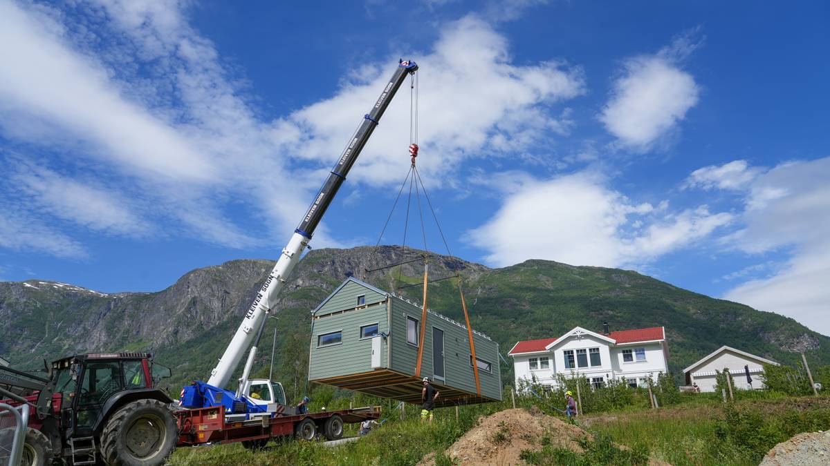 Noregs første mikrohuslandsby med felles eplehage