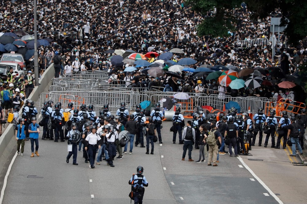 Store demonstrasjoner i Hongkong