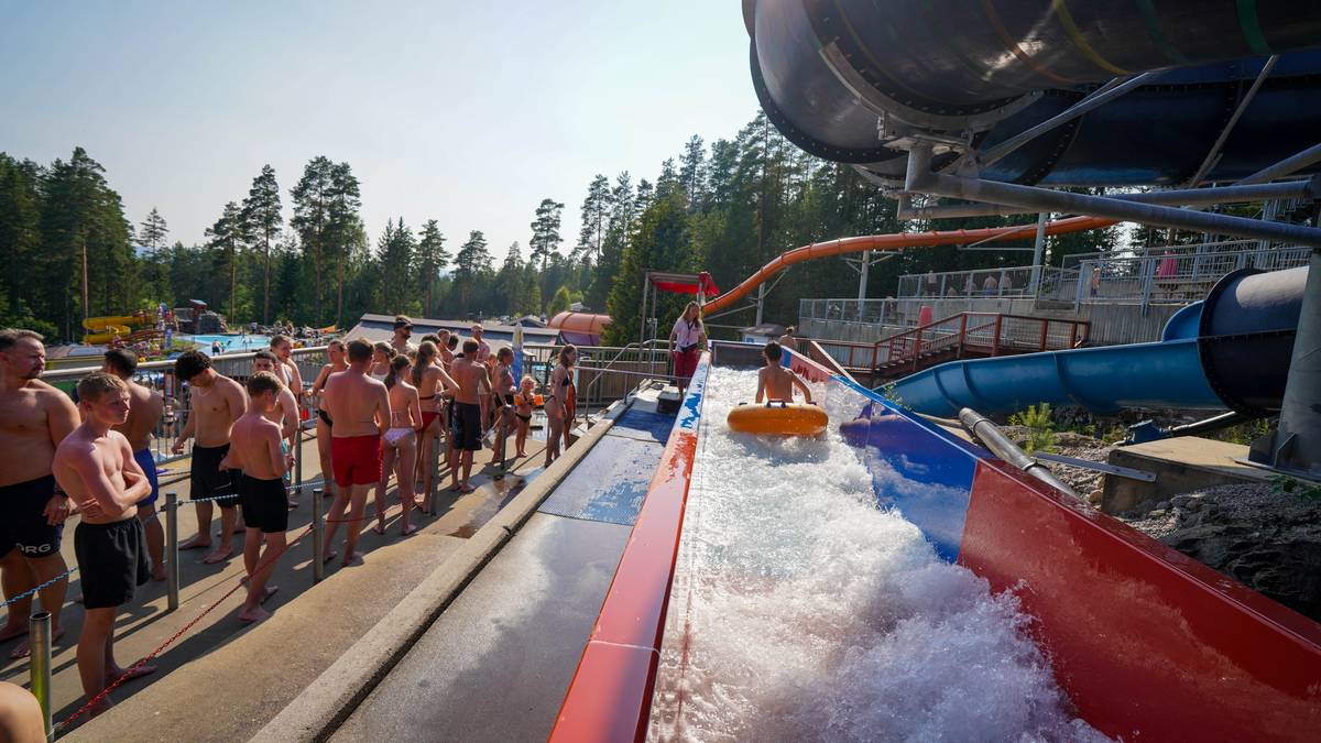 Dro til Sommarland for å bade: – Stod med tørt hår i lange køer