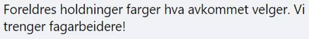 yrkesfag