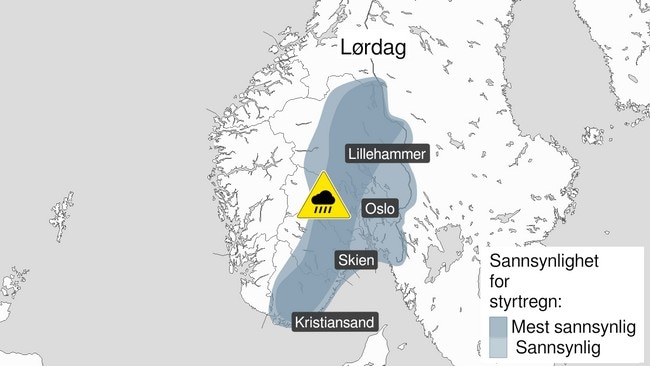 Første dag i juni starter med gule farevarsler over Østlandet og Sørlandet.