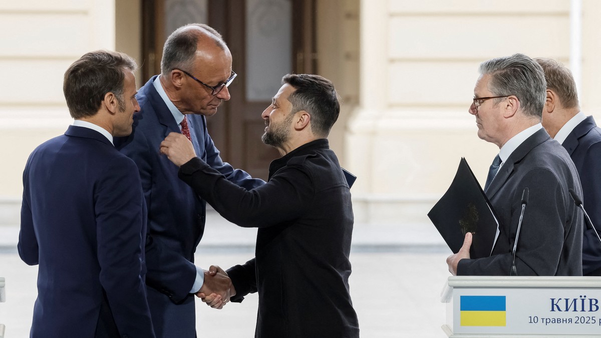 Europeiske ledere i Kyiv for å diskutere våpenhvile