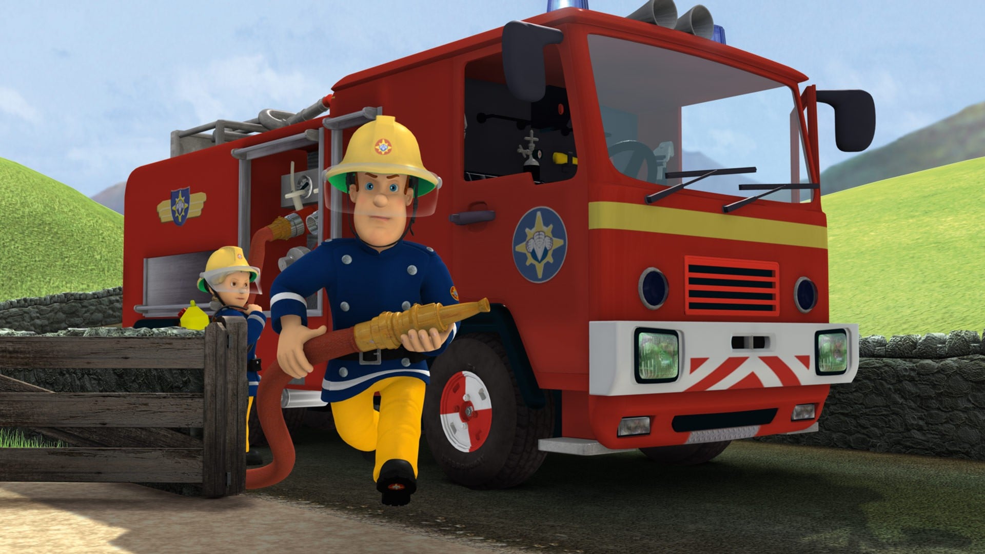 Включи том пожарный. Пожарный Сэм пожарный Сэм пожарный Сэм.