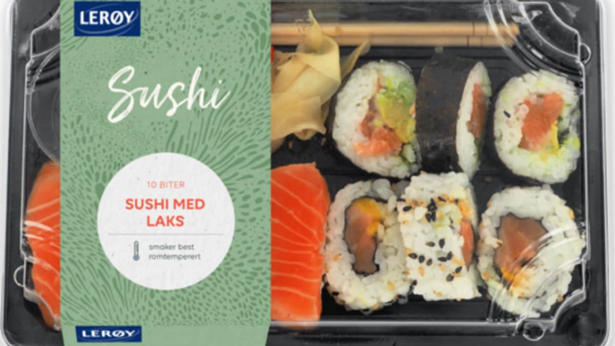 Lerøy tilbakekaller sushiprodukter: Fare for metallbit i produktet