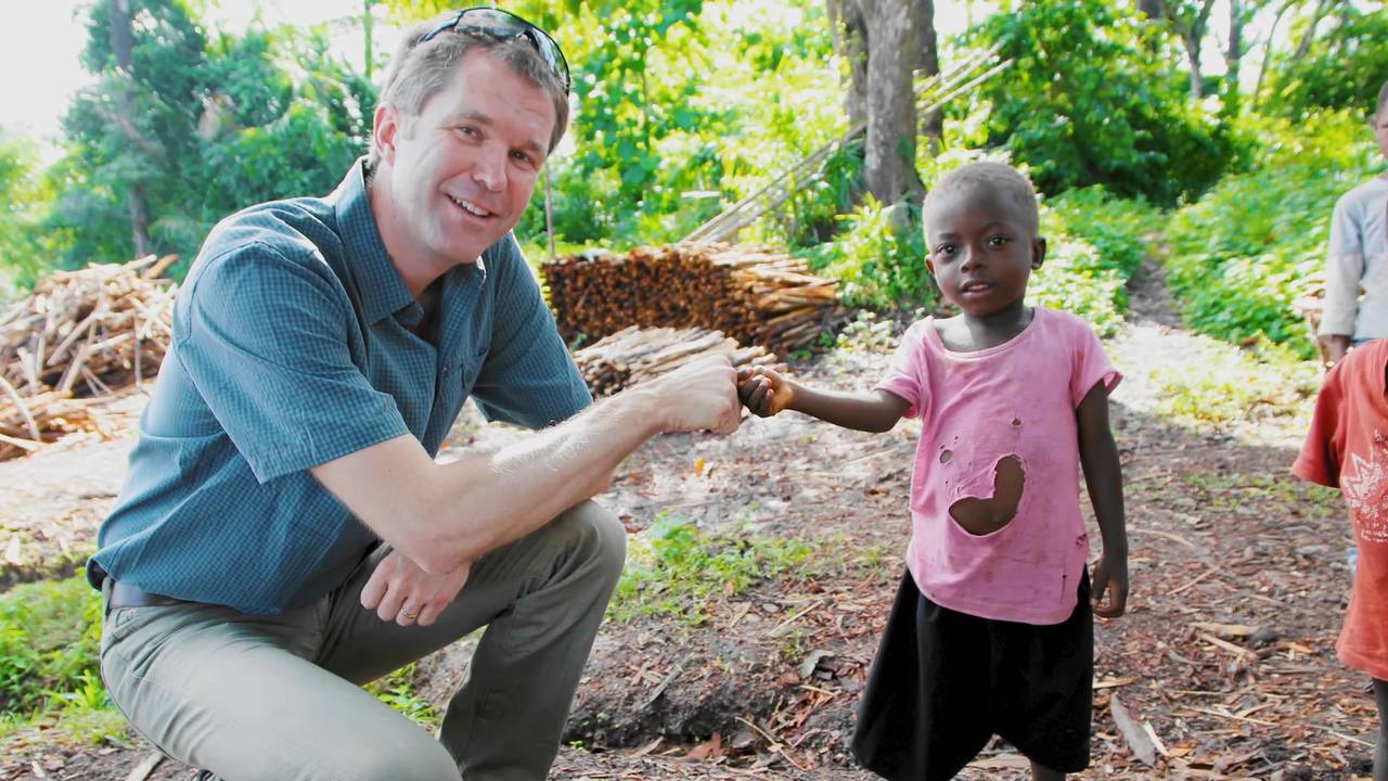 John-Arne Røttingen under Ebolautbruddet i Vest-Afrika i 2014.