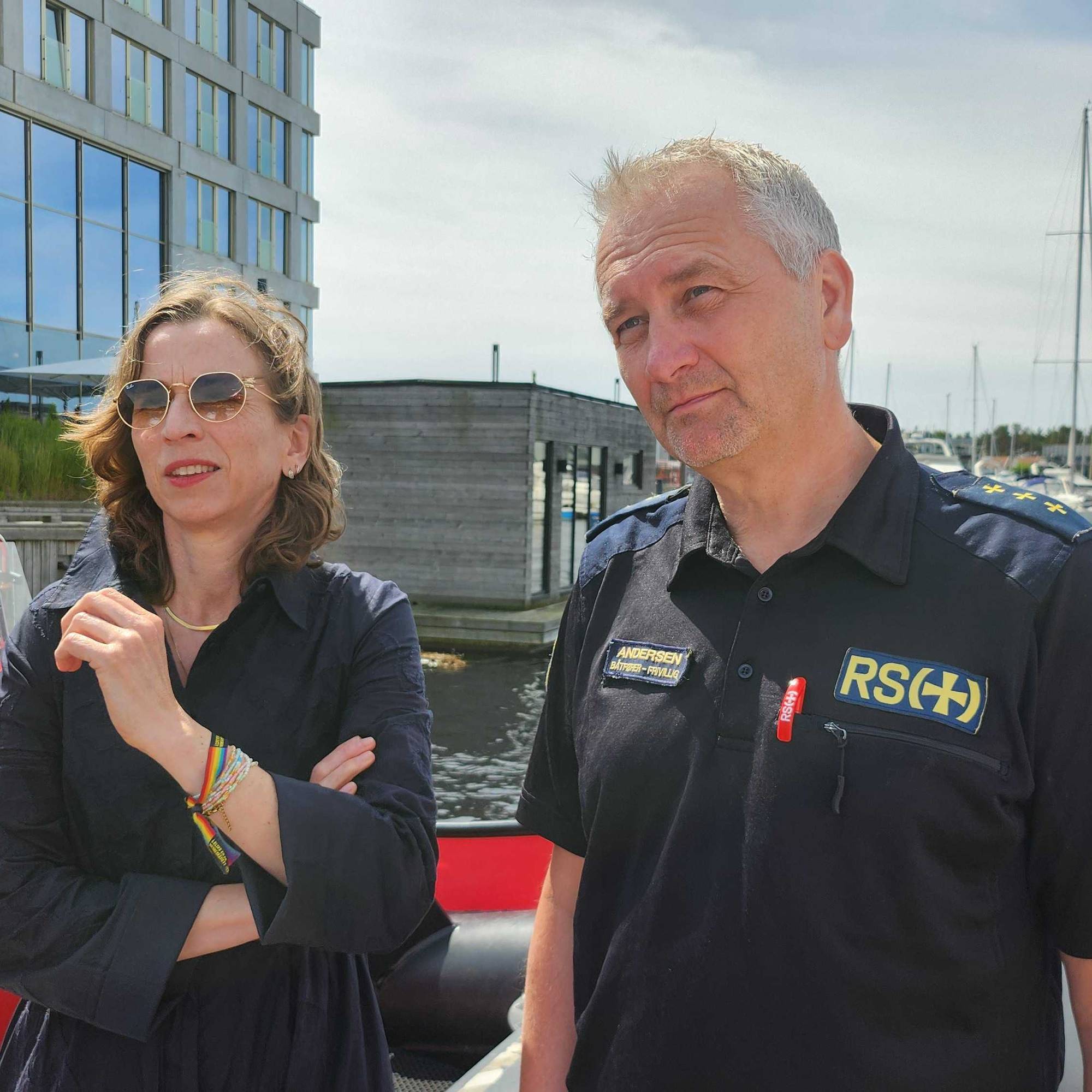 Justisminister Astri Aas-Hansen og stortingsrepresentant Alf Erik Andersen fra Frp.