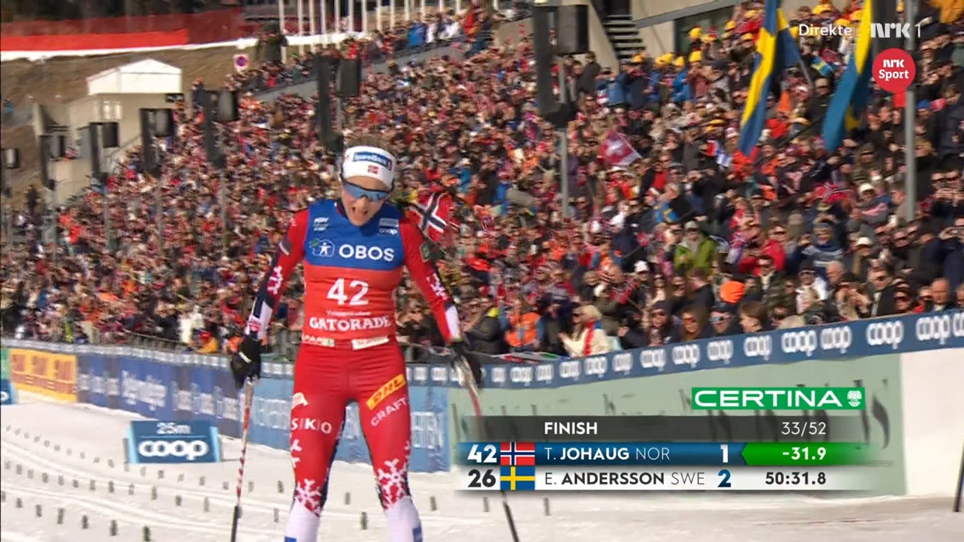Revansje for Therese Johaug i Holmenkollen
