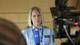 Foto: Jon Dagsland / NRK Politiadvokat Ellen Mellemstrand Gimre snakker til media.
