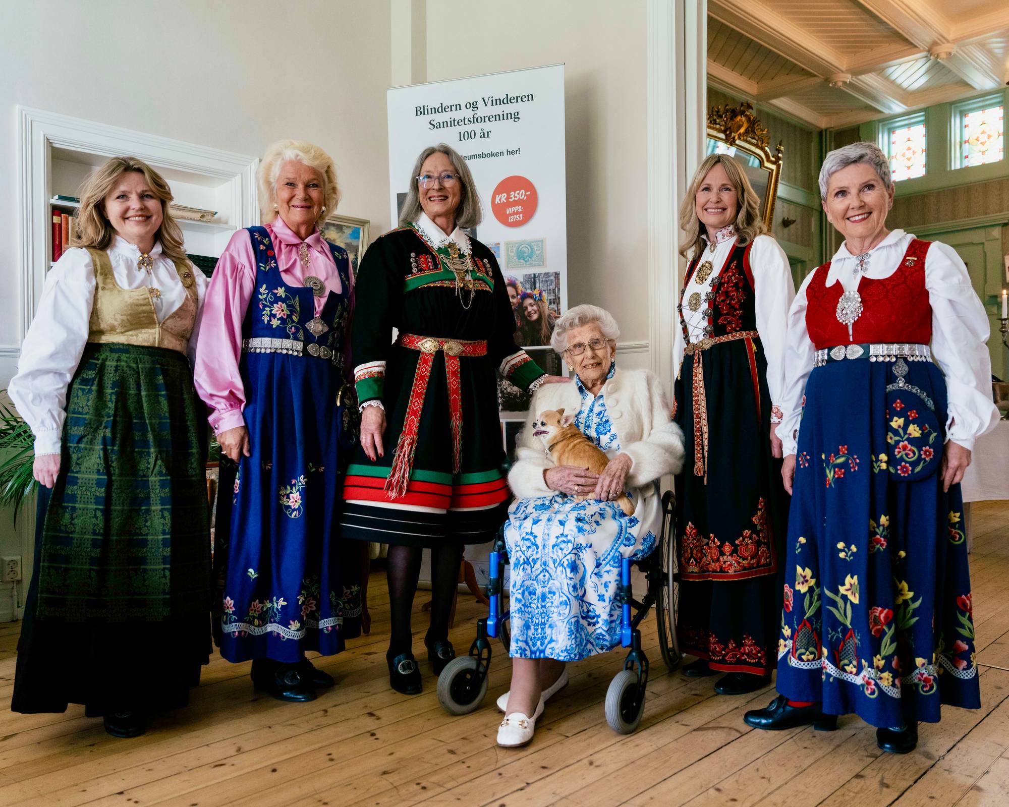 Prinsesse Astrid besøker Blindern og Vinderen Sanitetsforenings 100-årsjubileum