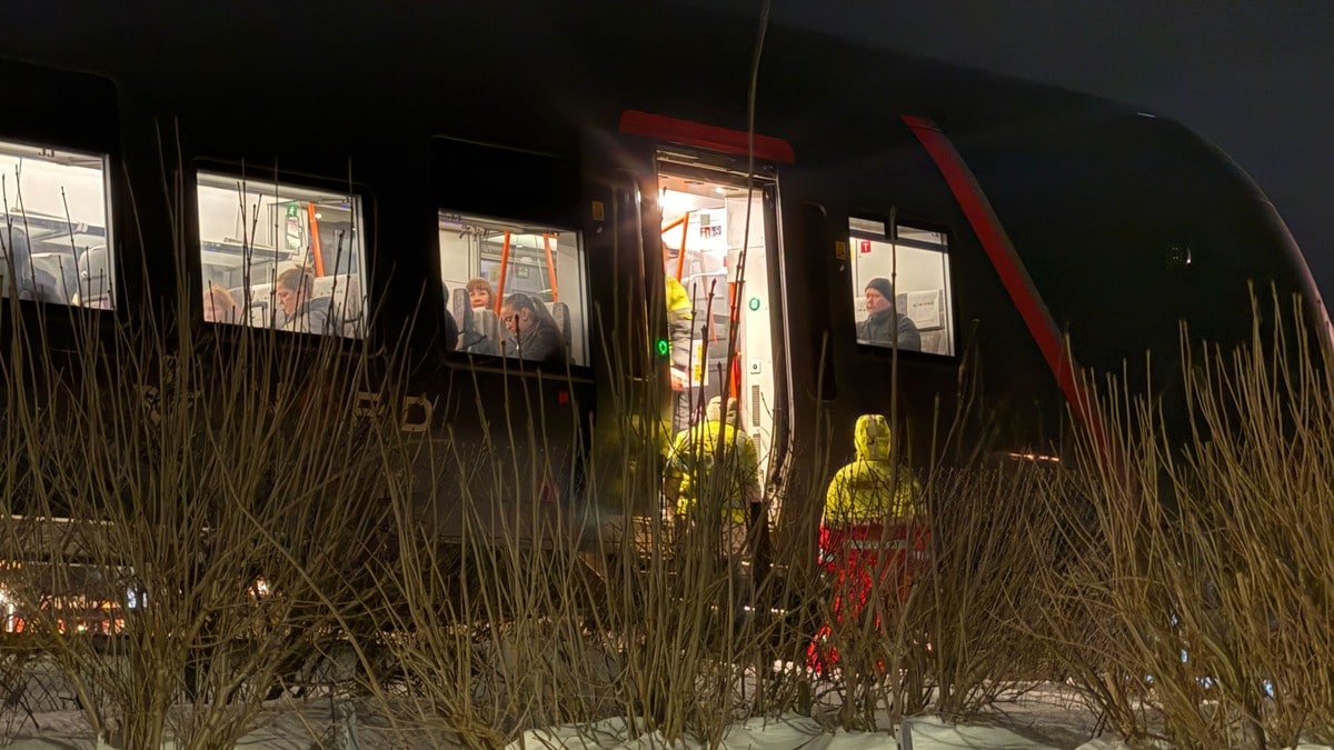 Passasjertog sporet av i Bodø