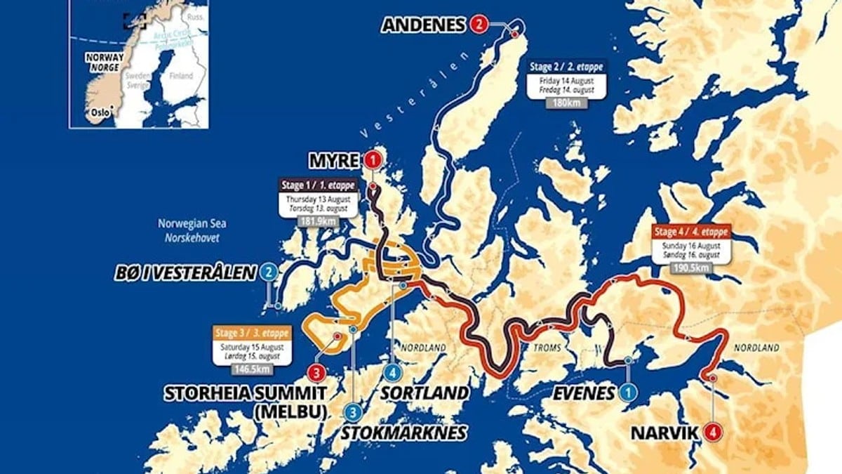 Disse vegene blir stengt under Arctic Race