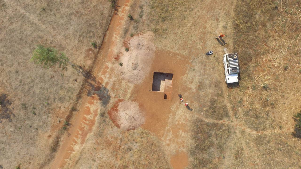 Utgravinger i Malawi, Afrika.