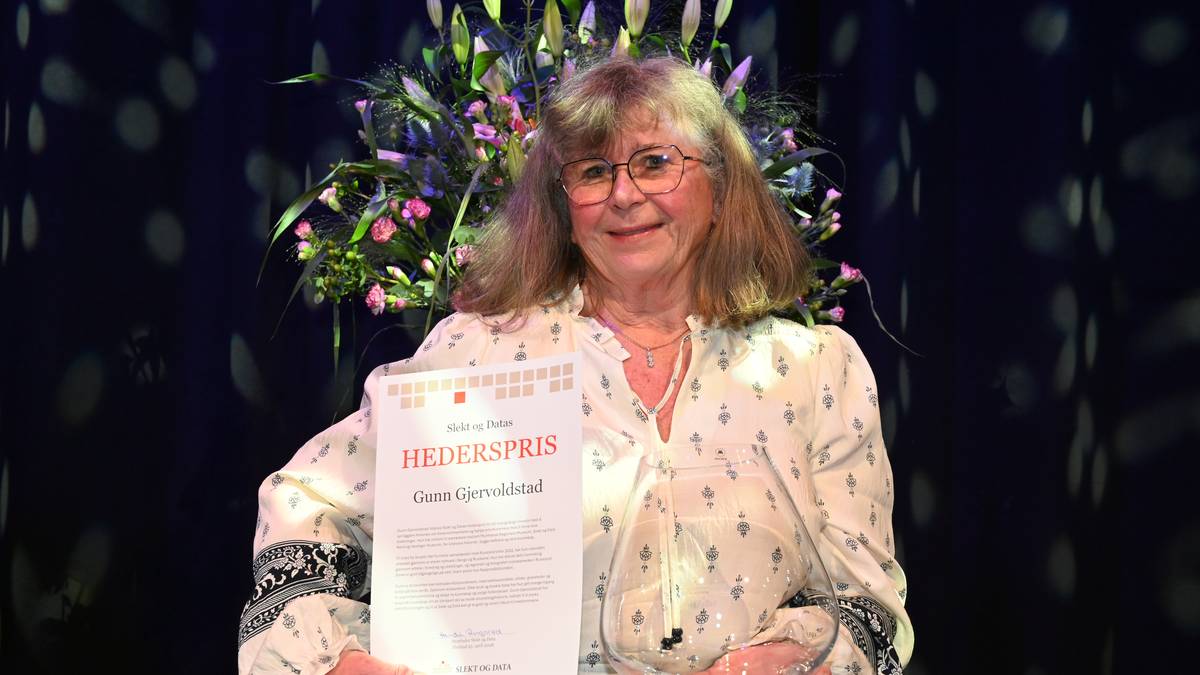 Fikk hederspris for slektsforskning