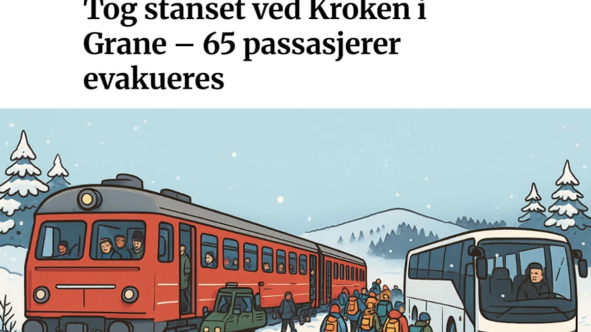 Her bruker lokalavisa KI til å vise frem toghavari: – Det ble ikke helt riktig