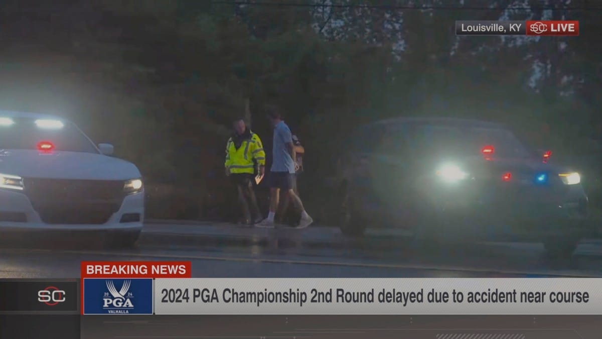 Andre runde av PGA-mesterskapet utsatt etter dødsulykke – Scheffler pågrepet av politiet