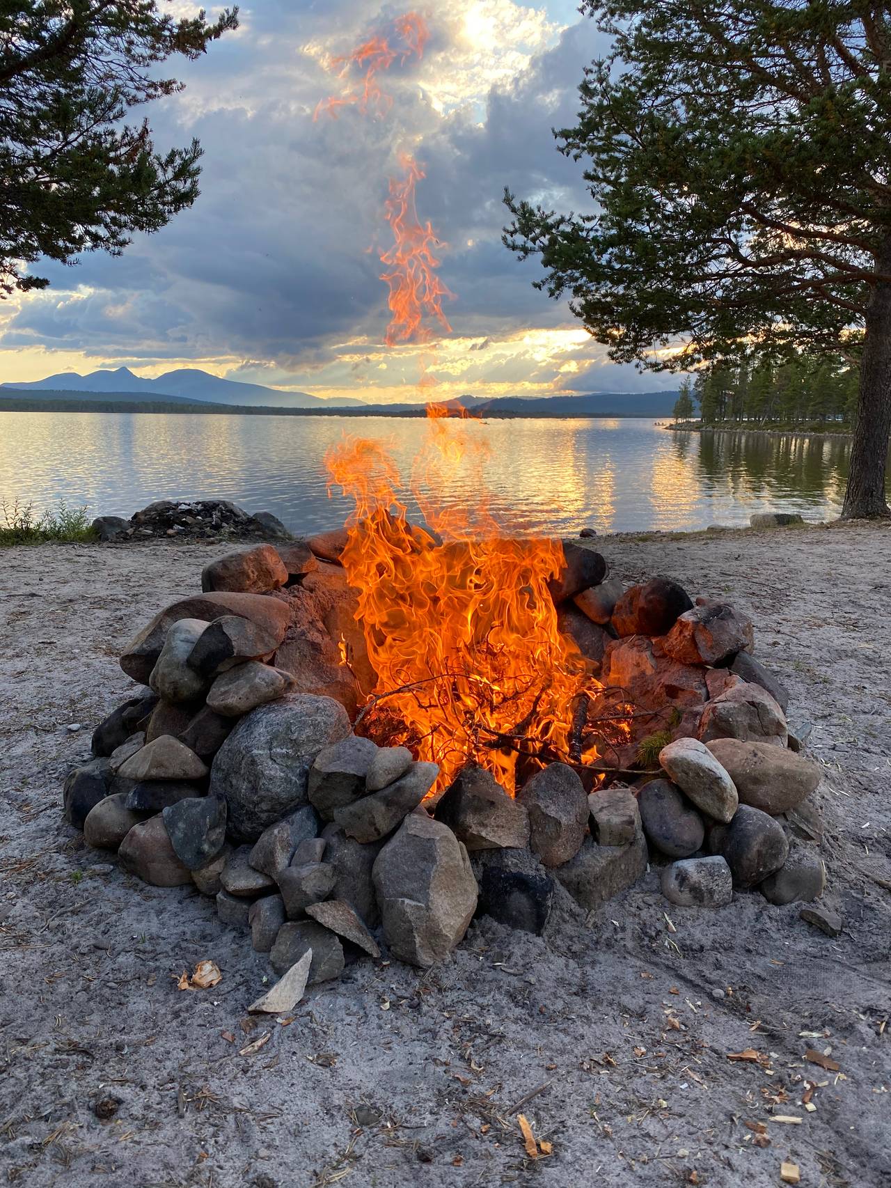 Bål ved Femunden