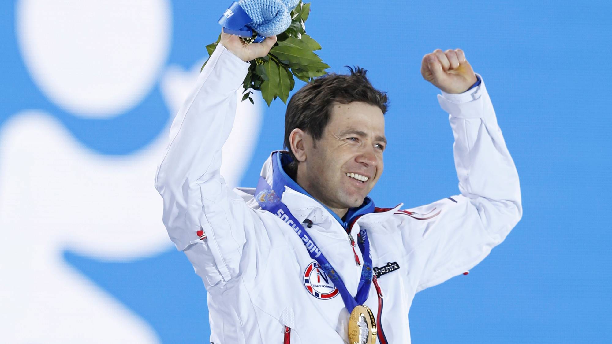 Sotsji, Russland 20140209.Vinter OL , Olympiske leker, i Sotsji 2014. Medaljeseremoni biathl...
