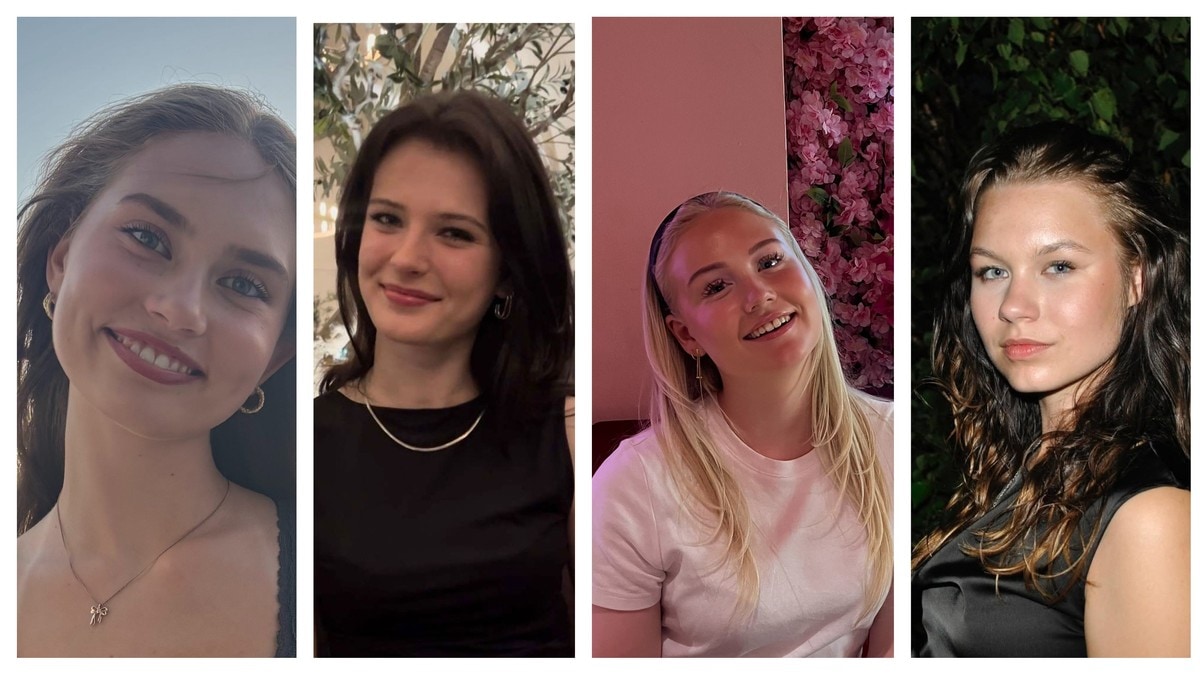 Astrid (18), Ida (19), Ester (19) og Ariane (18) omkom i brannen i Hamar