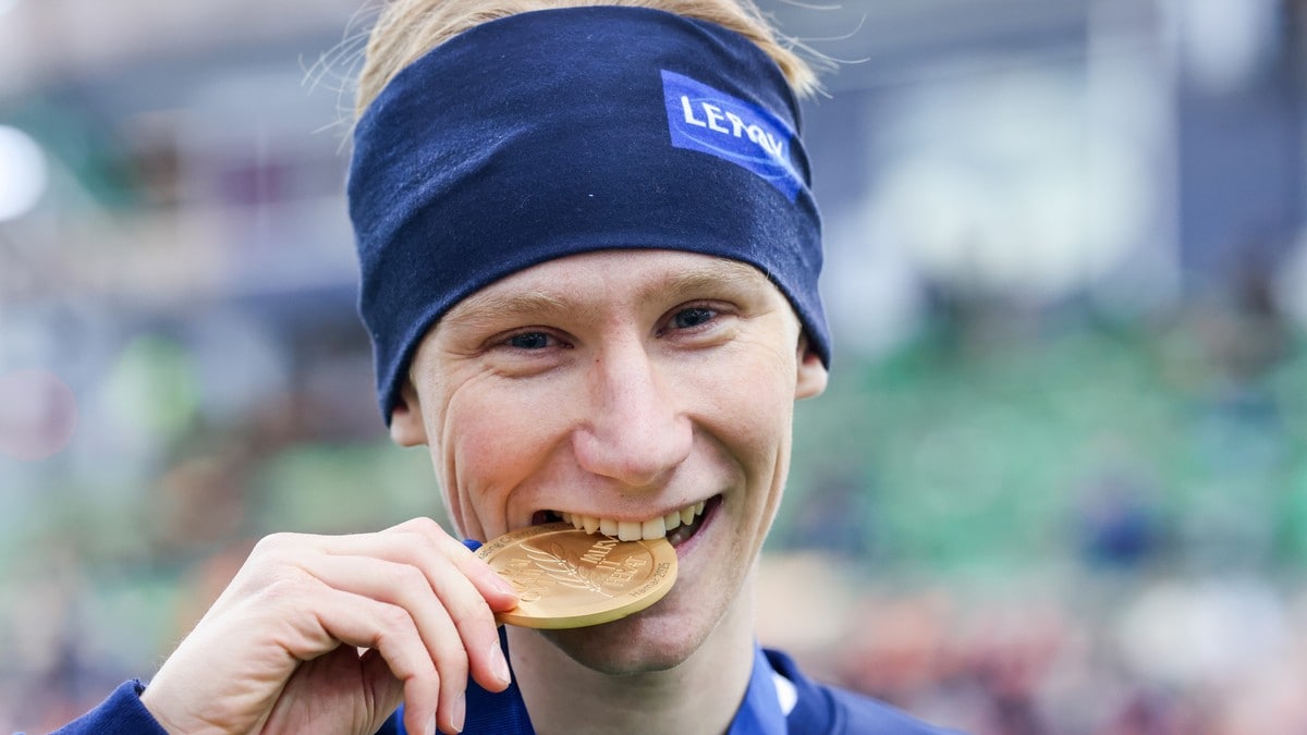 Peder Kongshaug tar VM-gull på 1500 meter i Vikingskipet