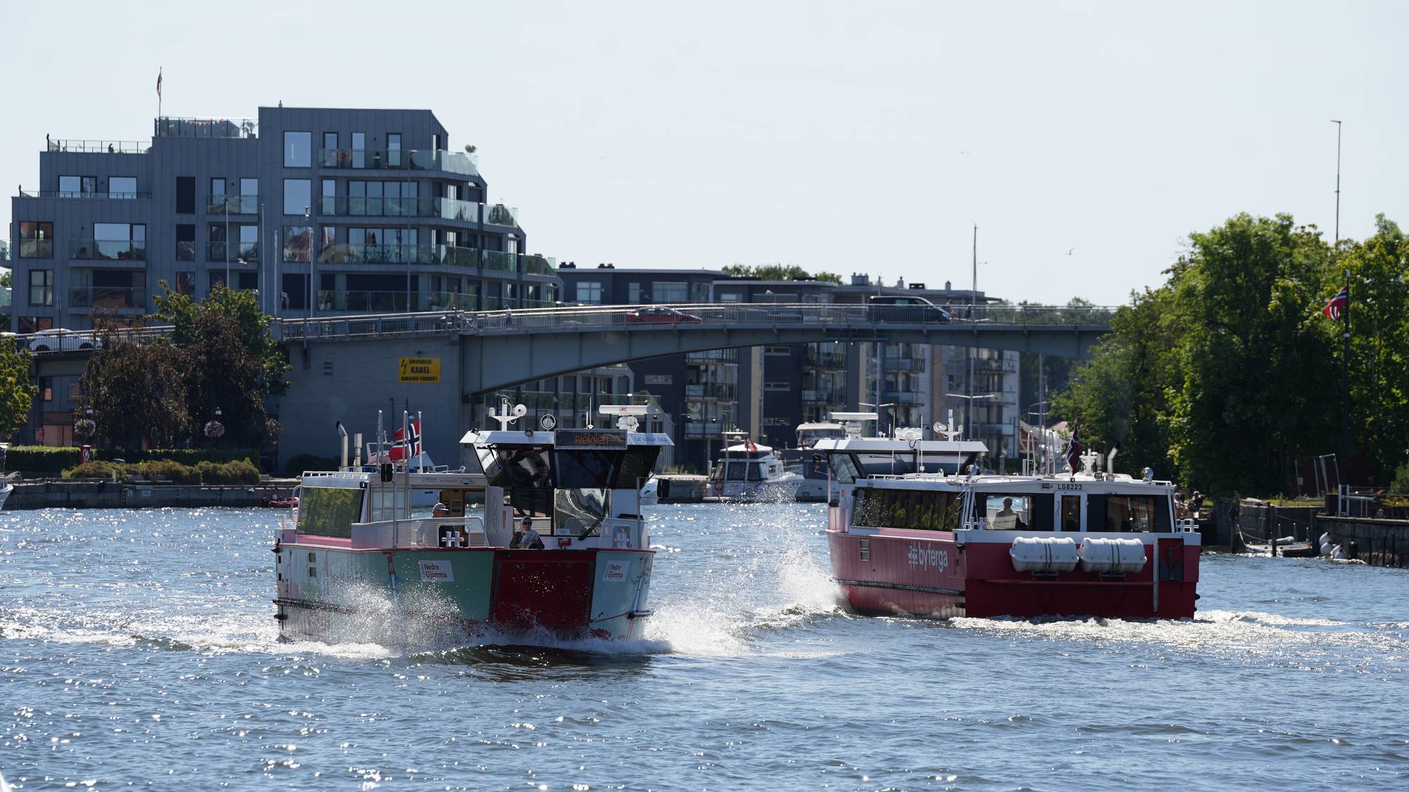 Fredrikstad med ferjene 