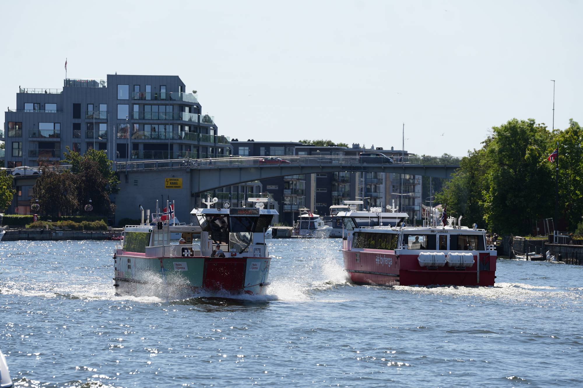 Fredrikstad med ferjene 
