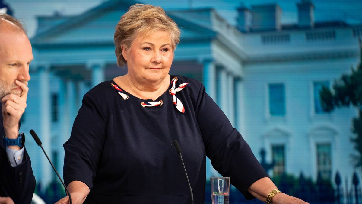 Solberg: – Støre gjorde ein god jobb i møtet med Trump