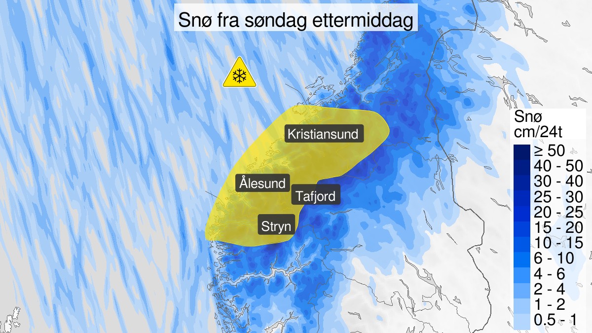 Kan komme mye snø i ettermiddag: – Få på vinterdekkene!