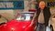 Foto: Stein Eide / NRK Bjørn Monsbakken med en av sine favorittbiler, en 65-model NSU Spider