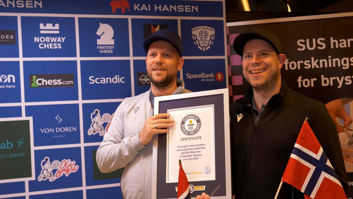 Norwegians win crazy world record – they played the longest chess game ever – NRK Sport – Sports news, results and broadcast schedule