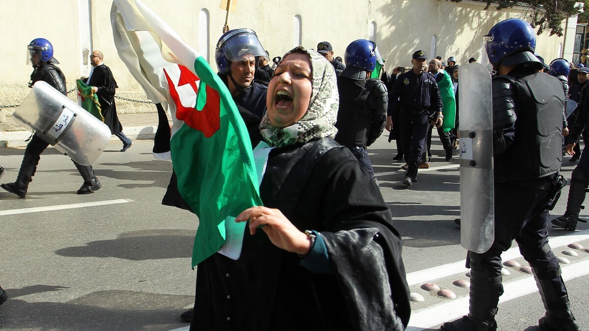 Demonstranter pågrepet i Algerie