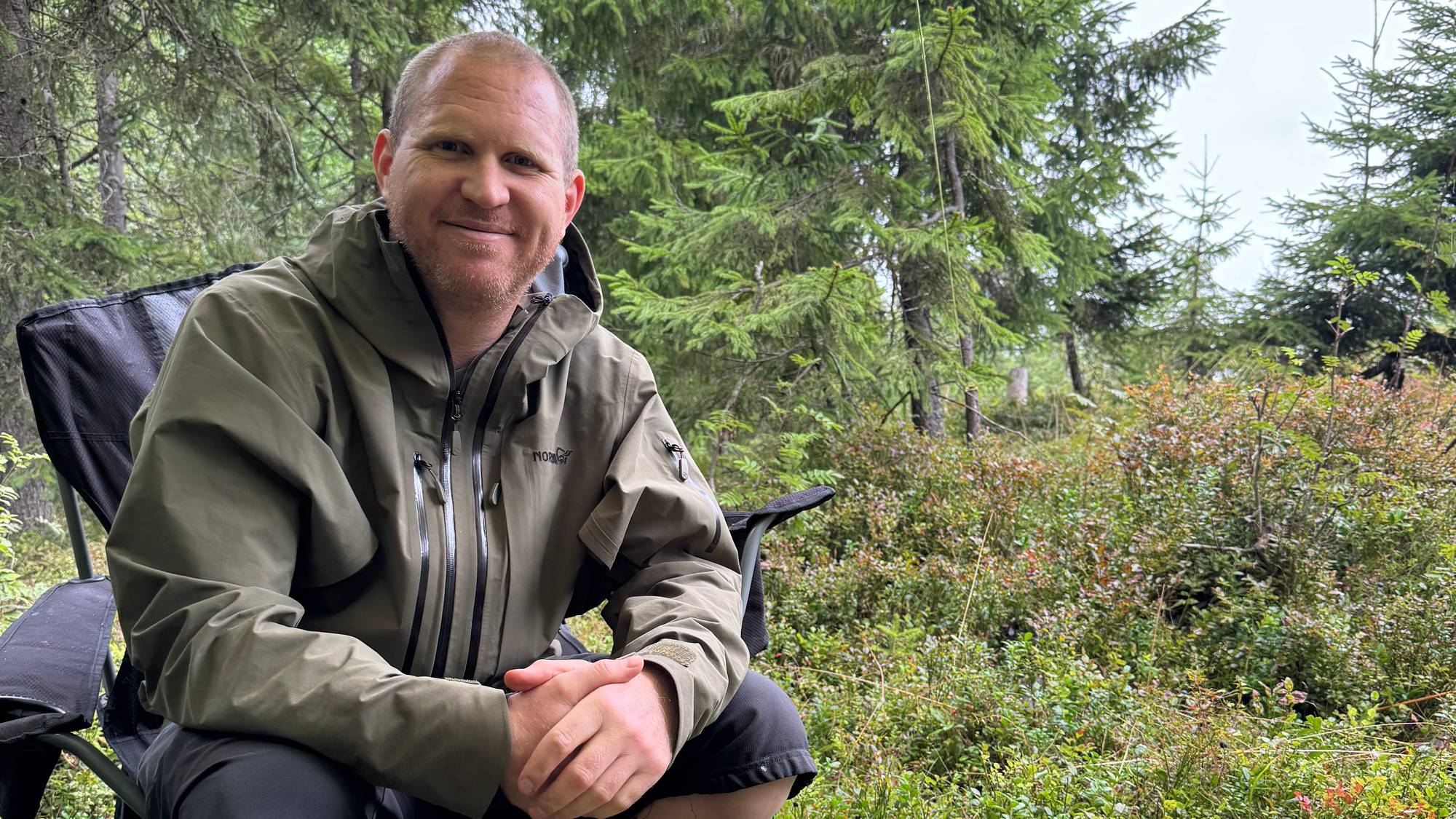 Eirik Lundby i skogen