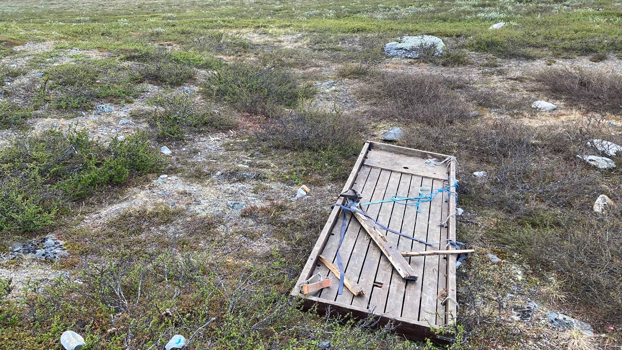 Forsøpling ved Goccesjávri i Nordreisa kommune
