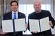 Jonathan Ernst / REUTERS,NTB USAs utenriksminister Marco Rubio og UFC-president Dana White.