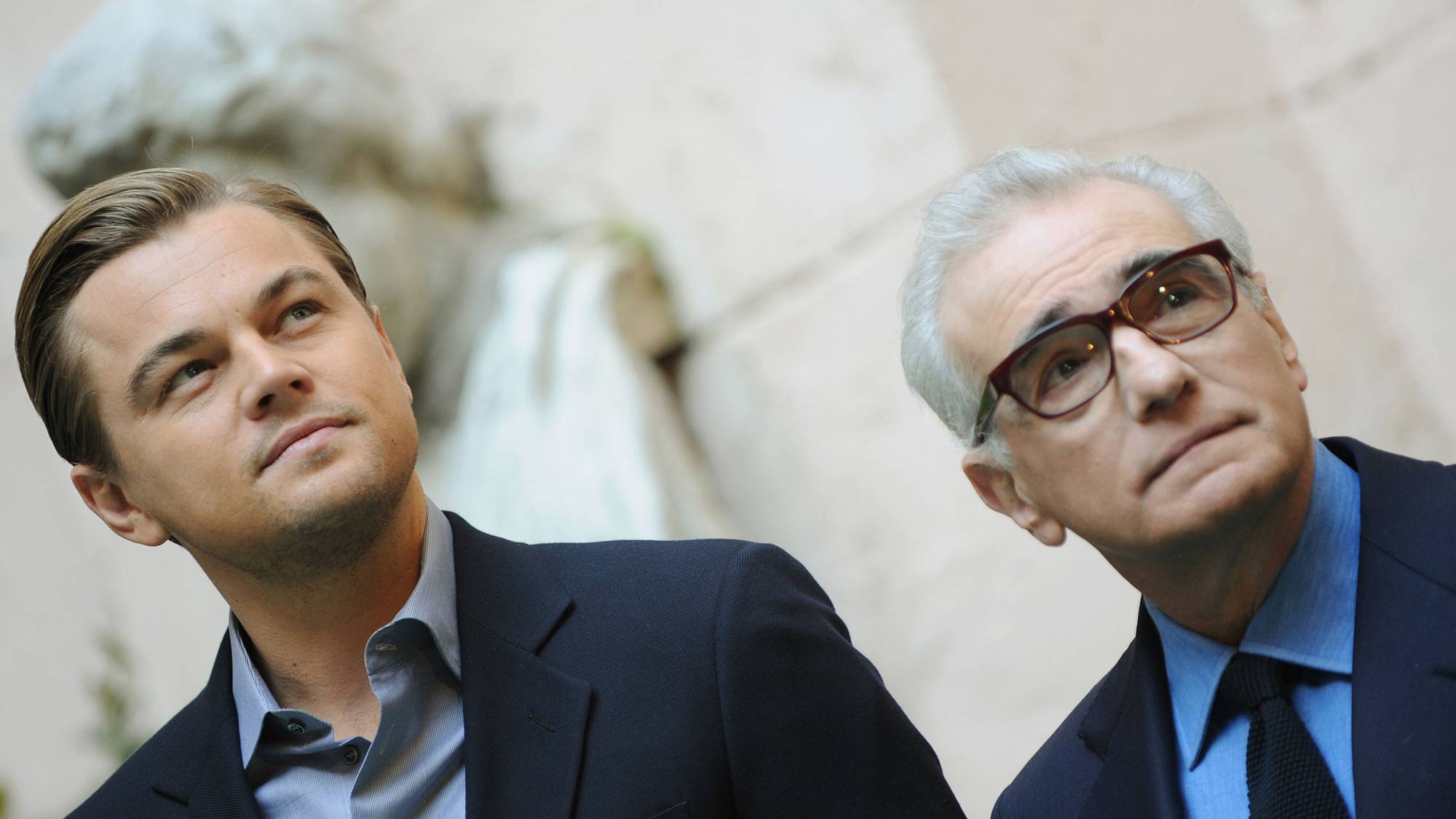 Leonardo DiCaprio sammen med «The Wolf of Wall Street»-regissør Martin Scorsese.