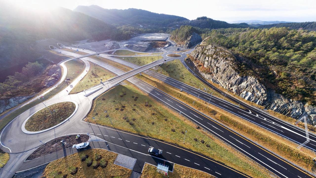 Svegatjørn - Rådal, dronebilde, 26. november 2020