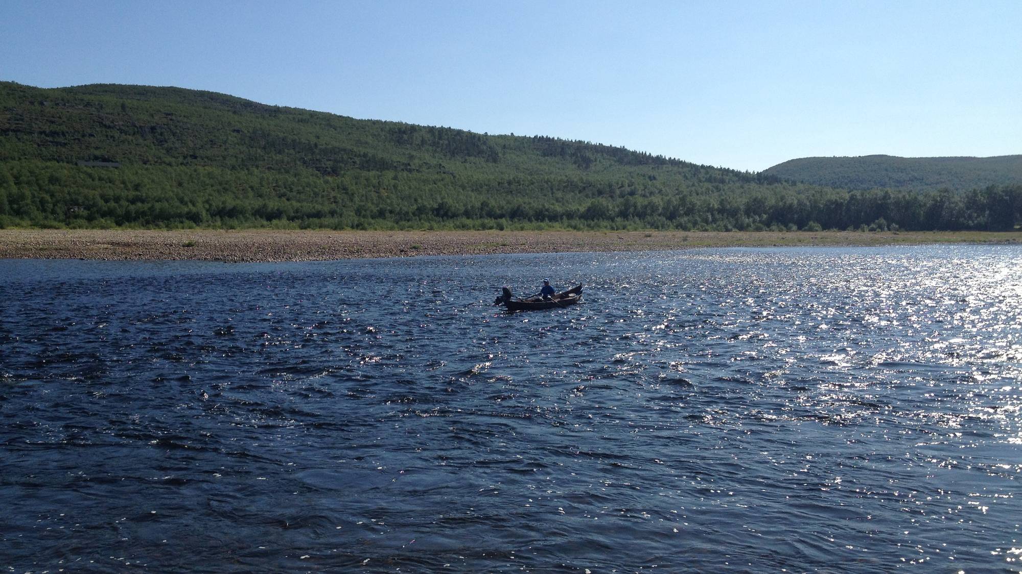 Laksefiske, elvebåt