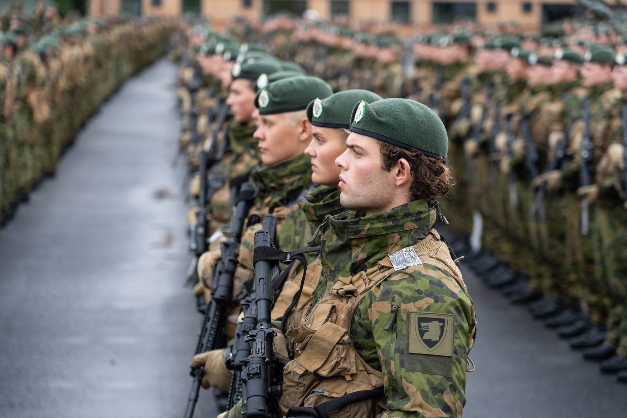 Finnmarksbrigaden på Garnisonen i Porsanger