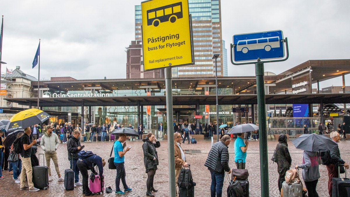 Ingen fakkeltog for toget