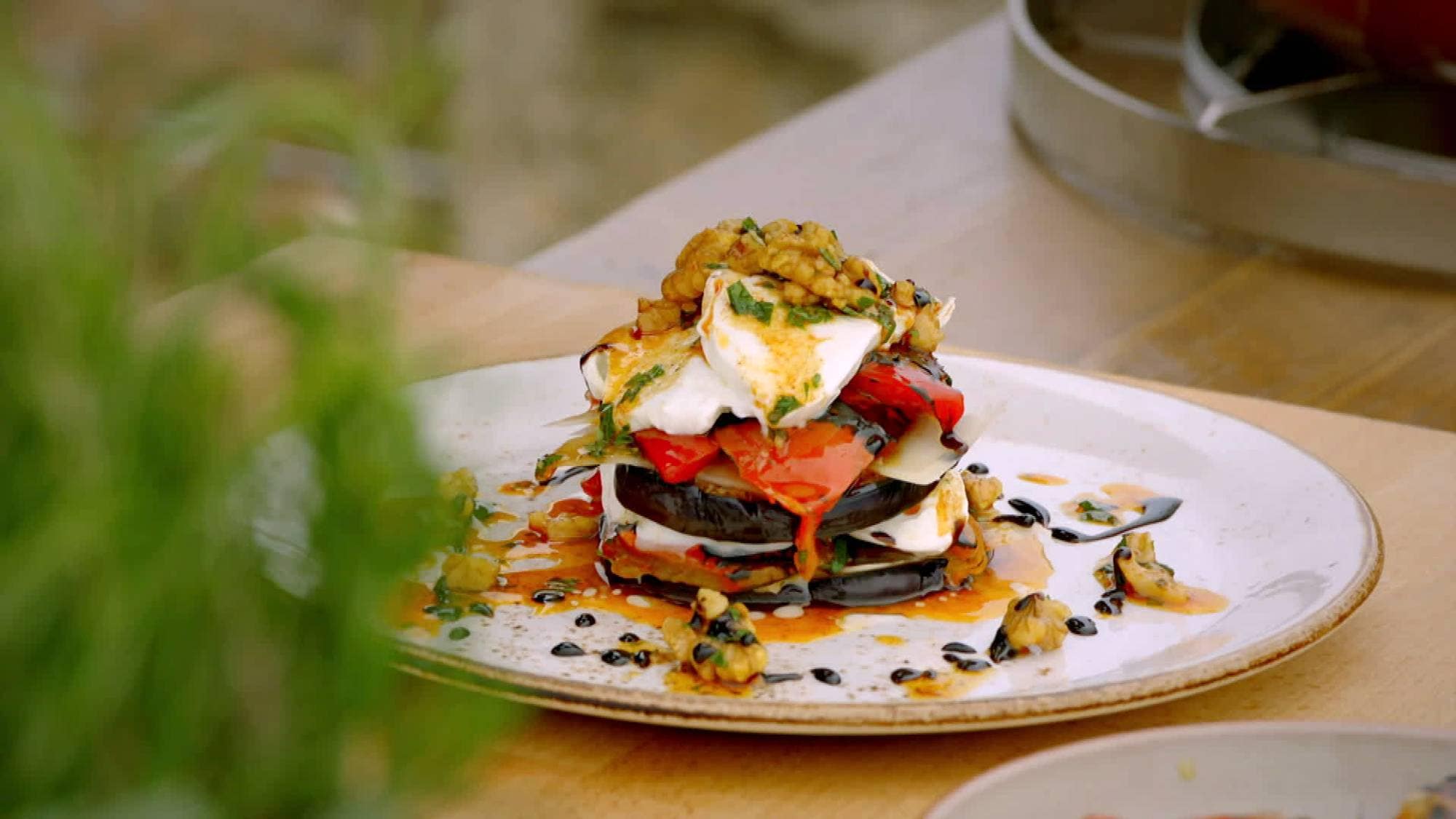 Aubergine Og Tomat Grateng