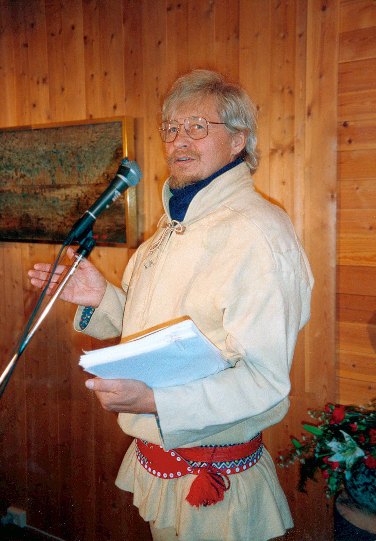 Nils-Aslak Valkeapää i Karasjok 1995