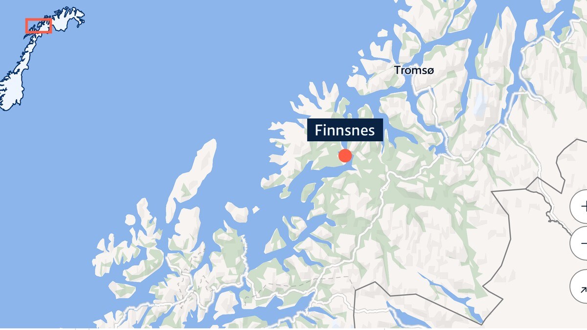 Utforkjøring ved Finnsnes i Troms – framstår alvorlig