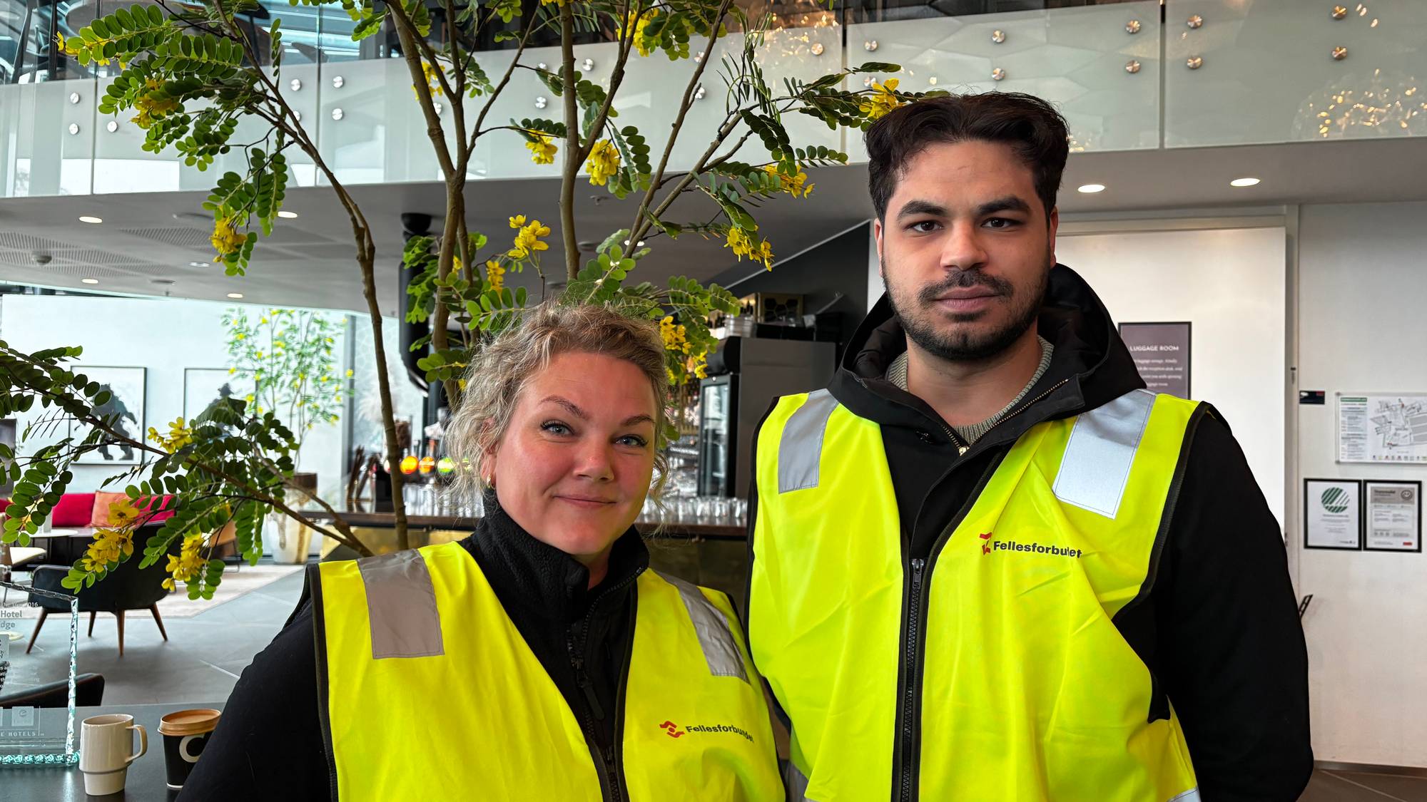 Julie Wilhelmsen og Mahmoud Nassaf.