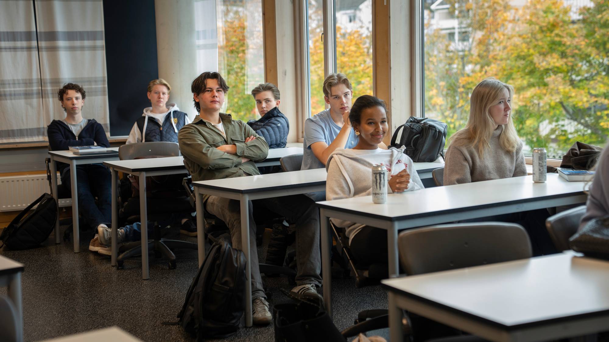 Elever på Byåsen videregående skole.